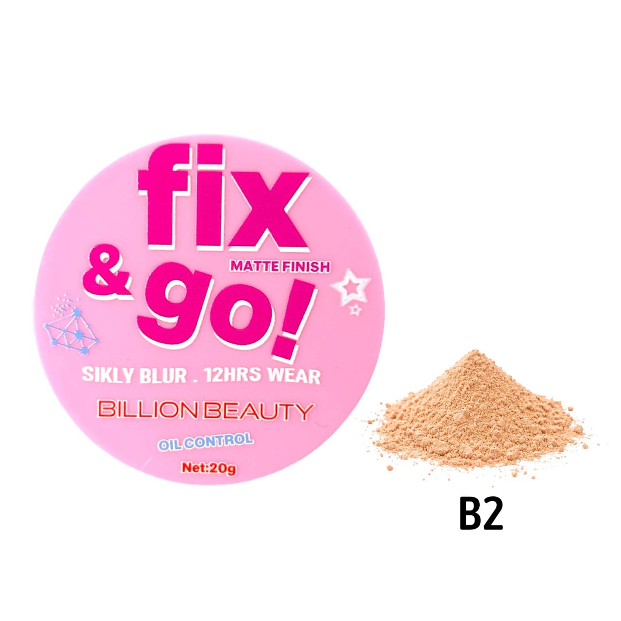 POLVO SUELTO FIX & GO 20G BILLION BEAUTY