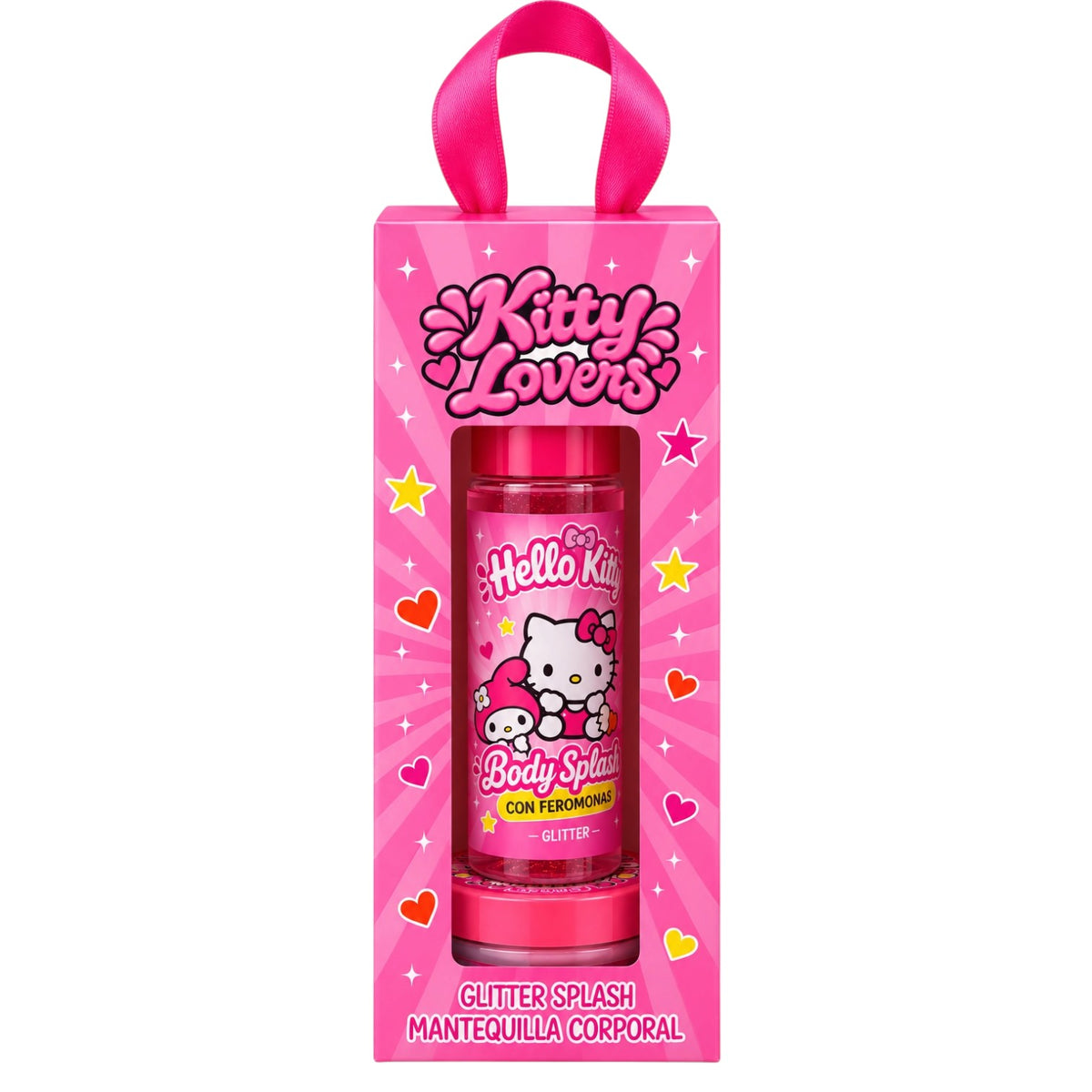 KIT X2 SPLASH GLITTER Y MANTEQUILLA HELLO KITTY KITTY LOVERS