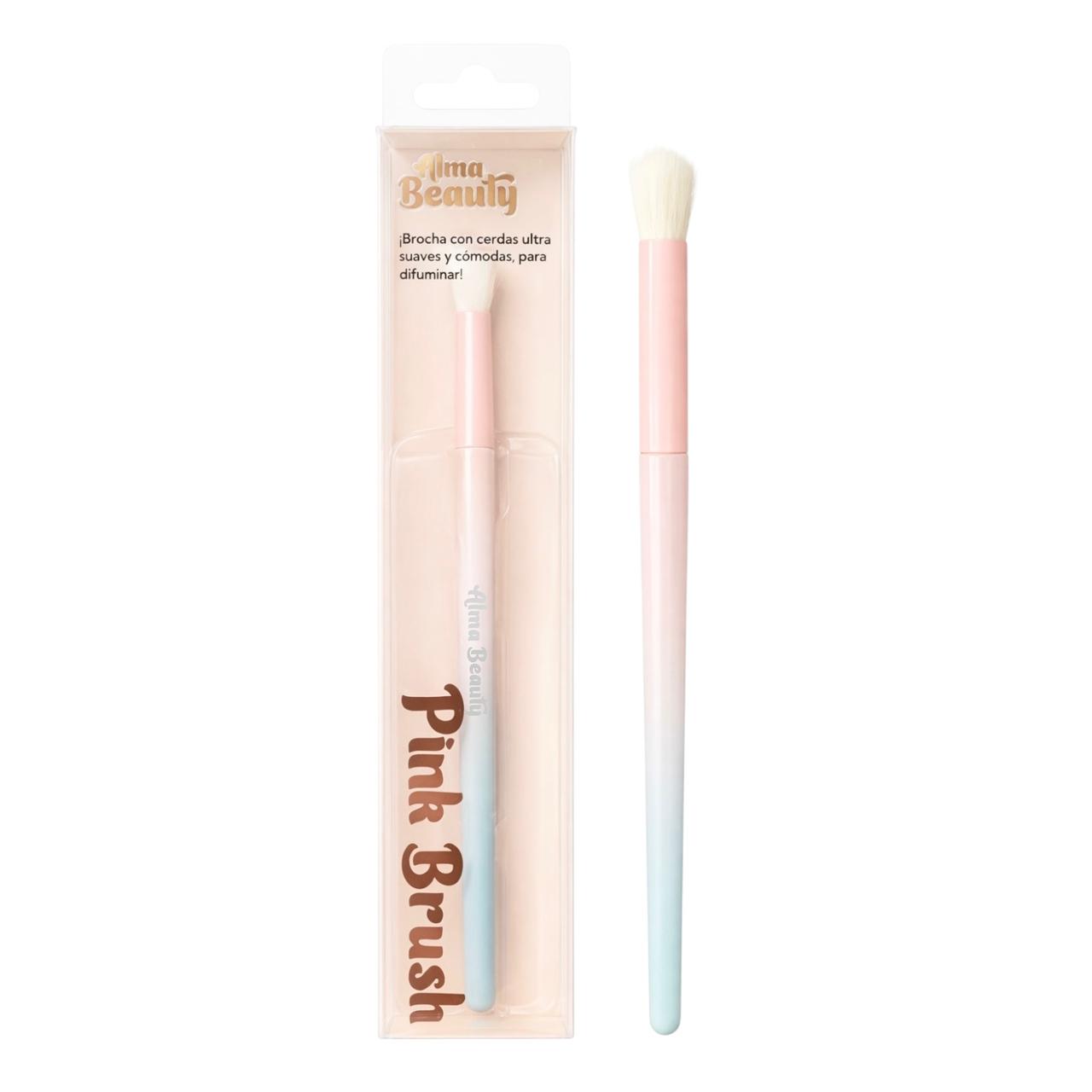 BROCHA INDIVIDUAL DIFUMINADORA DE OJOS PINK BRUSH ALMA BEAUTY