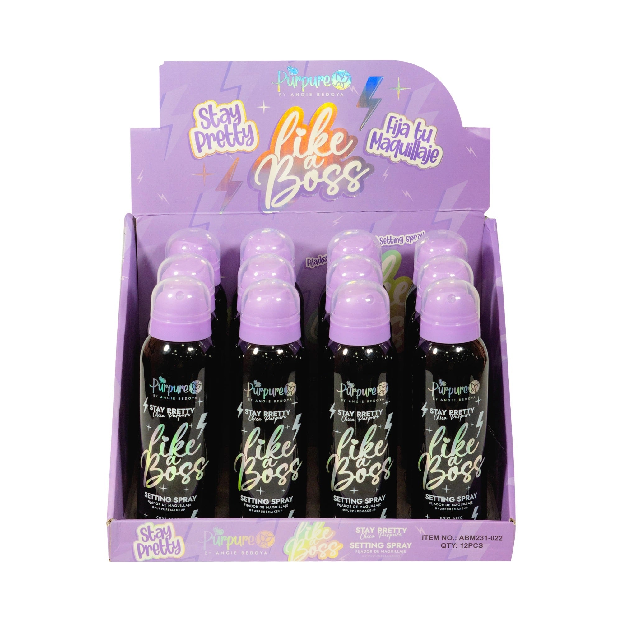 FIJADOR DE MAQUILLAJE LIKE A BOSS 160ML PURPURE