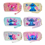 COSMETIQUERA HELLO KITTY ESCARCHADA / STITCH TORNASOL
