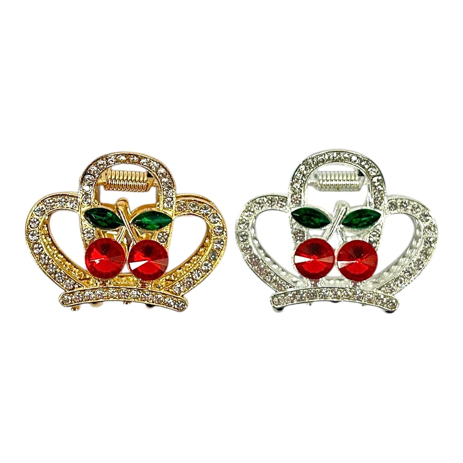 CAIMAN METALICO GEMAS KUROMI HELLO KITTY MICKEY MOUSE MOÑO CORAZON FLOR CORONA CEREZAS