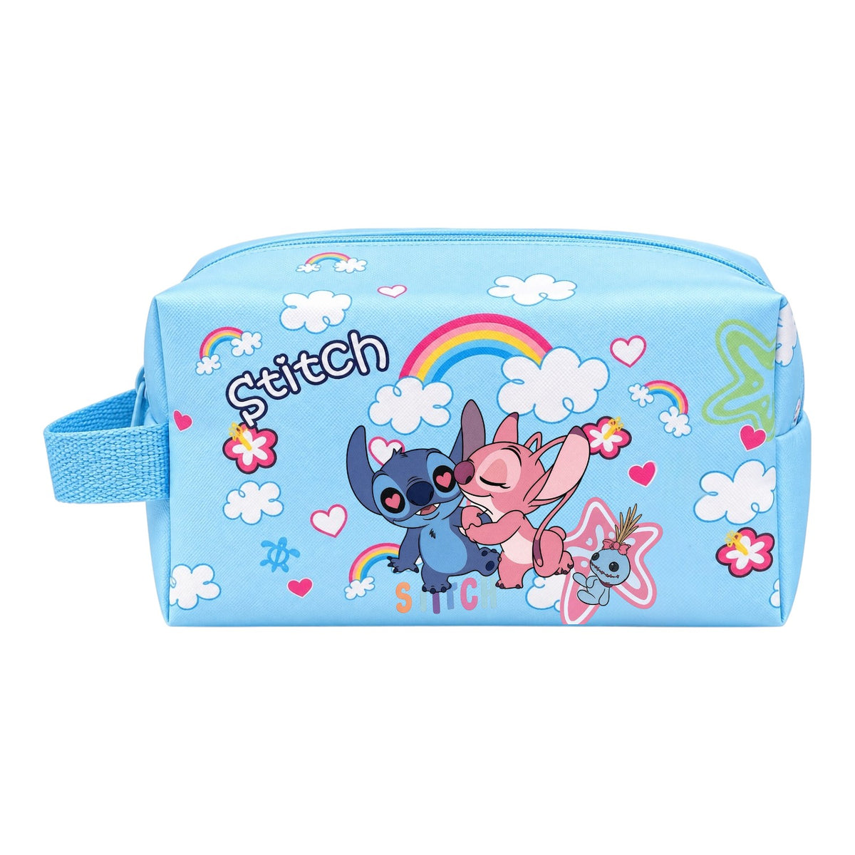 COSMETIQUERA CON AGARRADERA STITCH ANGELA