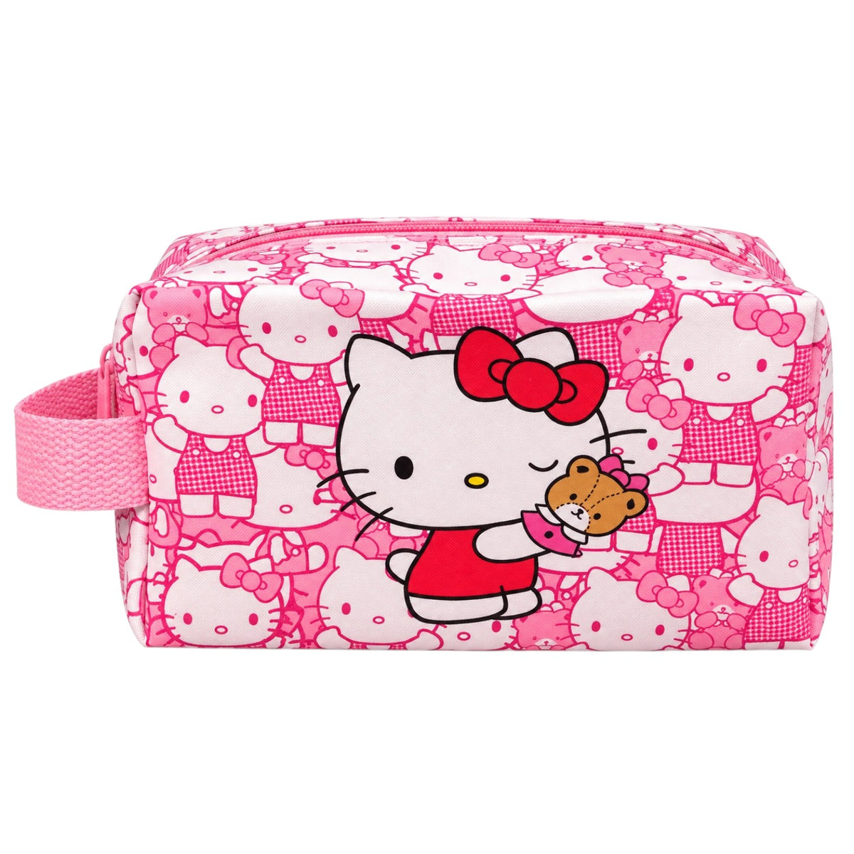 COSMETIQUERA AGARRADERA HELLO KITTY ESTAMPADA
