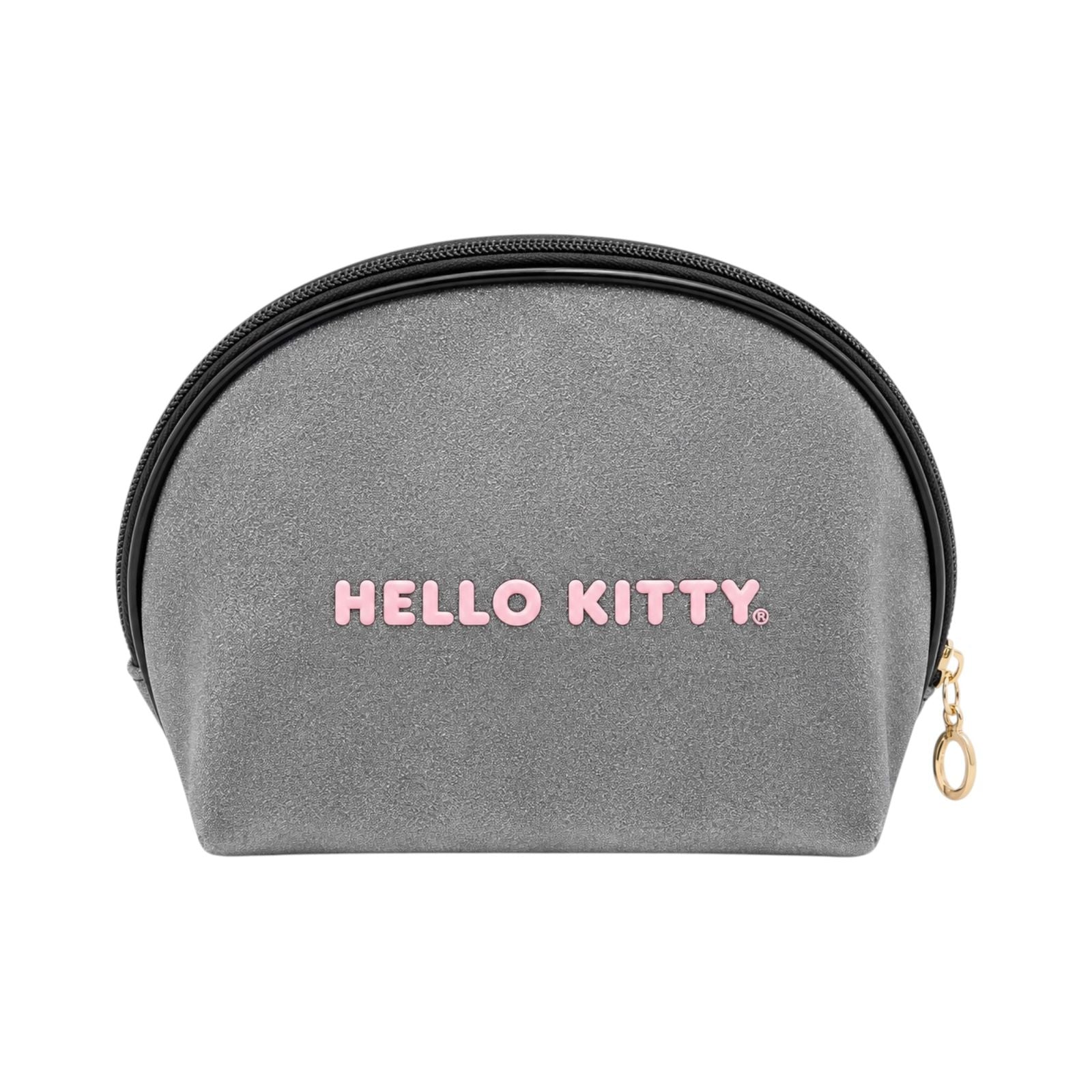 COSMETIQUERA SEMICIRCULO ESCARCHADA HELLO KITTY