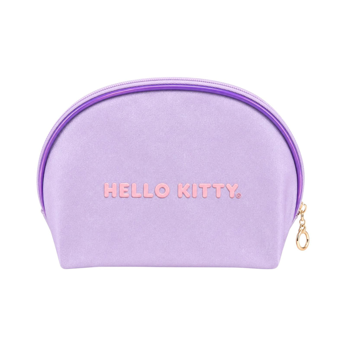 COSMETIQUERA SEMICIRCULO ESCARCHADA HELLO KITTY