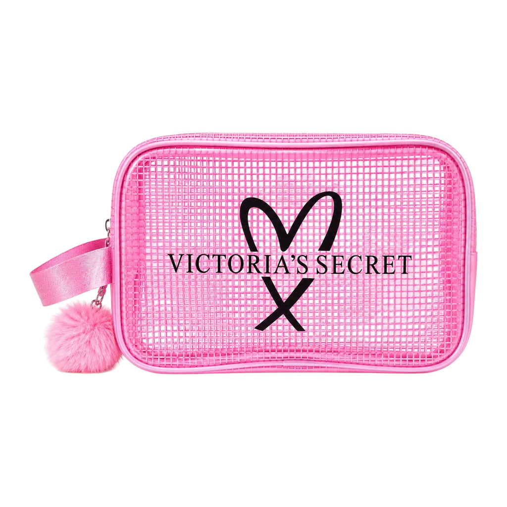 COSMETIQUERA VICTORIA'S SECRET CON POMPOM