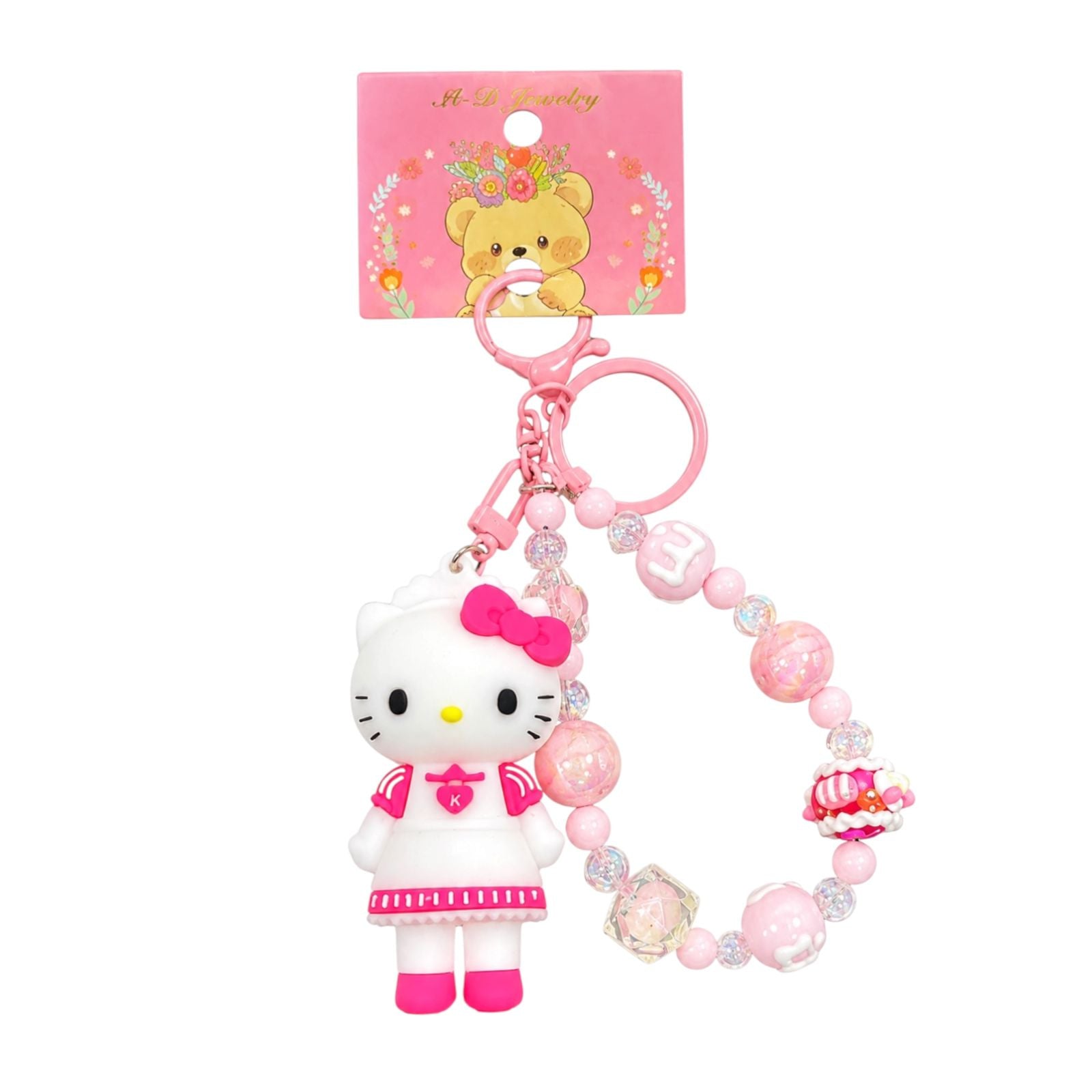 LLAVERO HELLO KITTY CON LLAVERO PULSERA