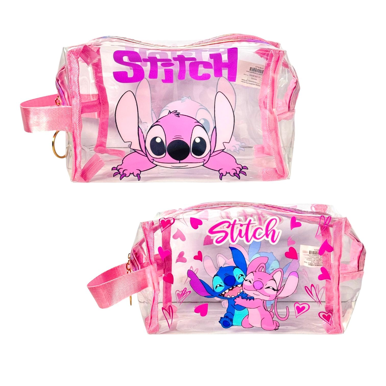 COSMETIQUERA TRANSPARENTE STITCH/ANGELA- HELLO KITTY