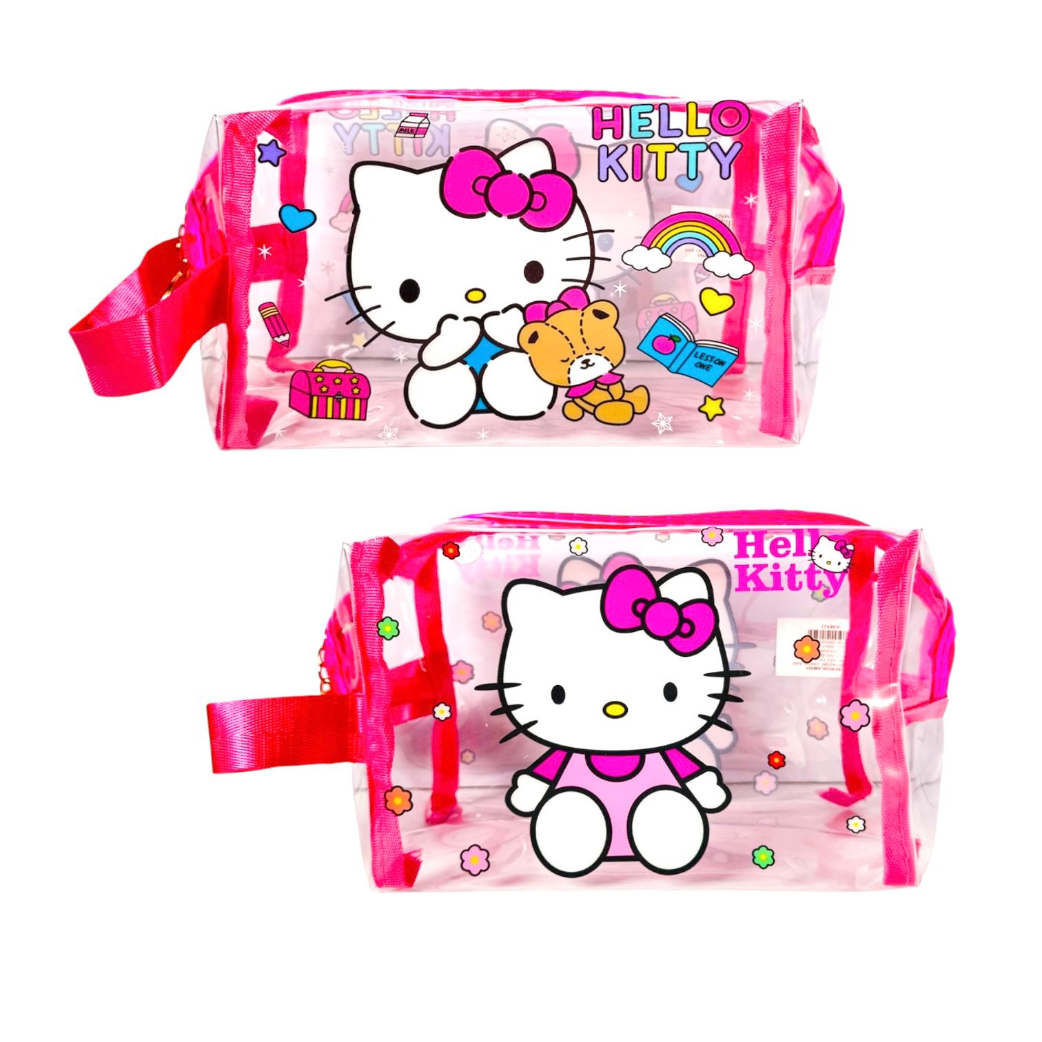 COSMETIQUERA TRANSPARENTE STITCH/ANGELA- HELLO KITTY