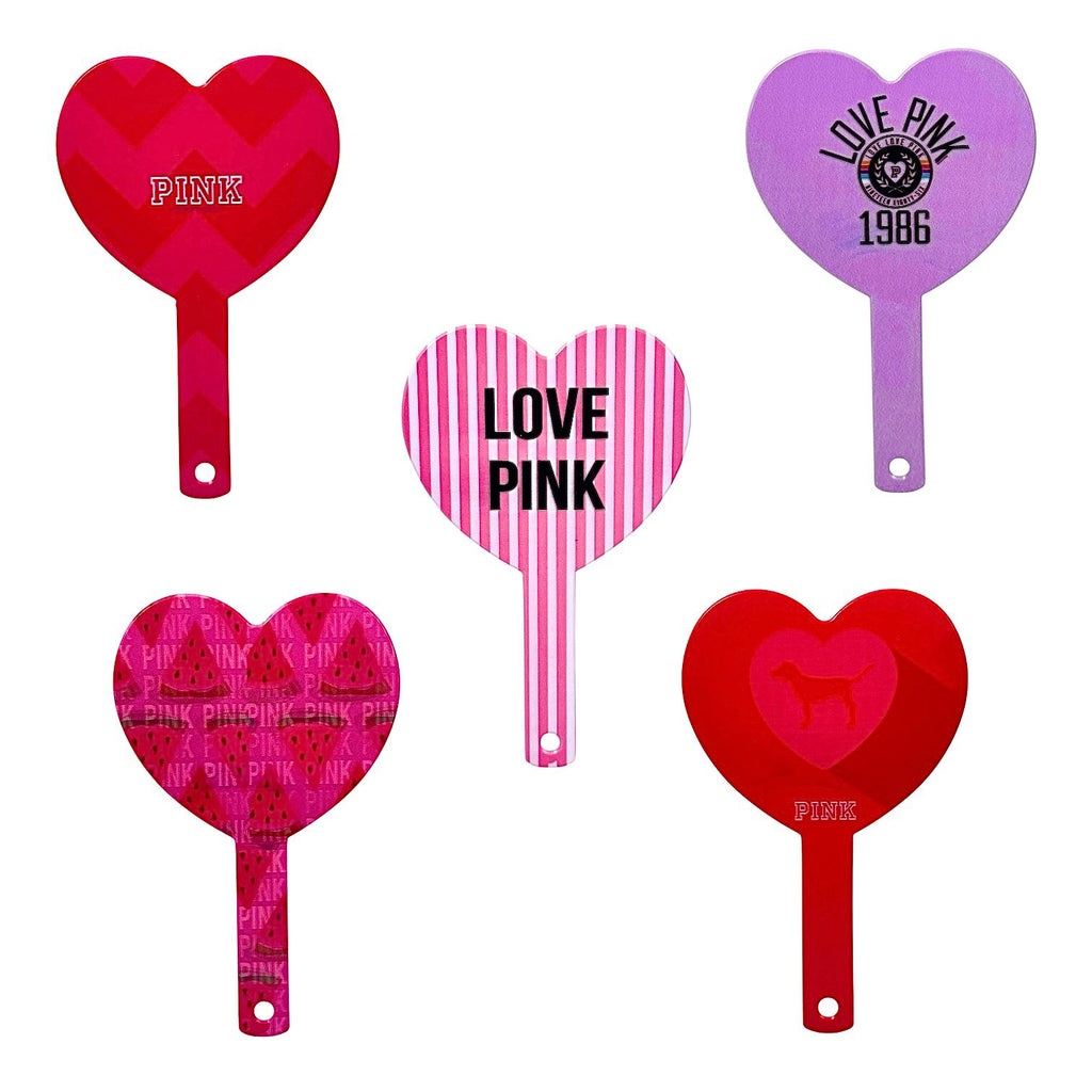 ESPEJO DE MANO PINK CORAZON