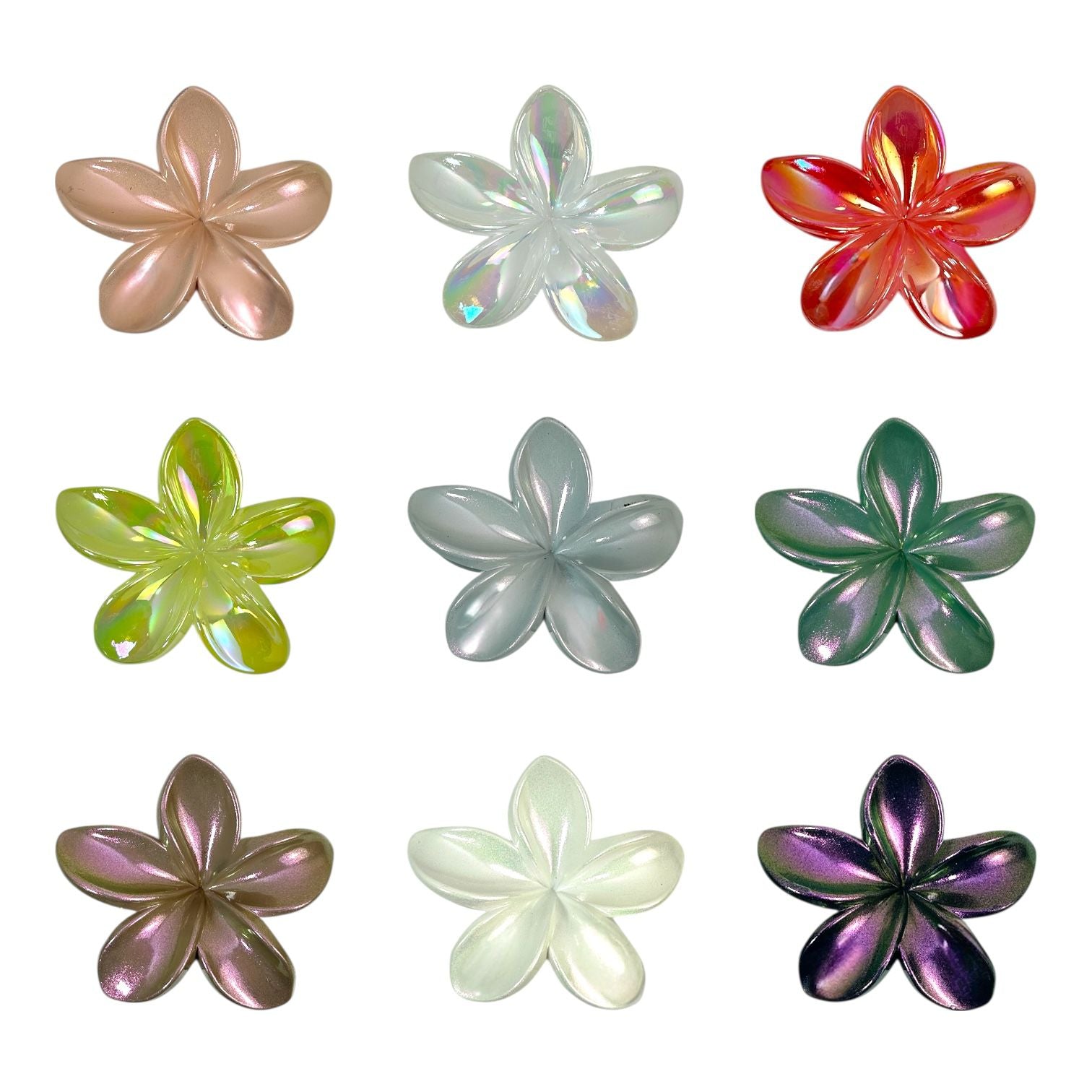 CAIMAN TORNASOL MATTE ONDA MARIPOSA RECTANGULO FLORES SURTIDAS HAWAIANA