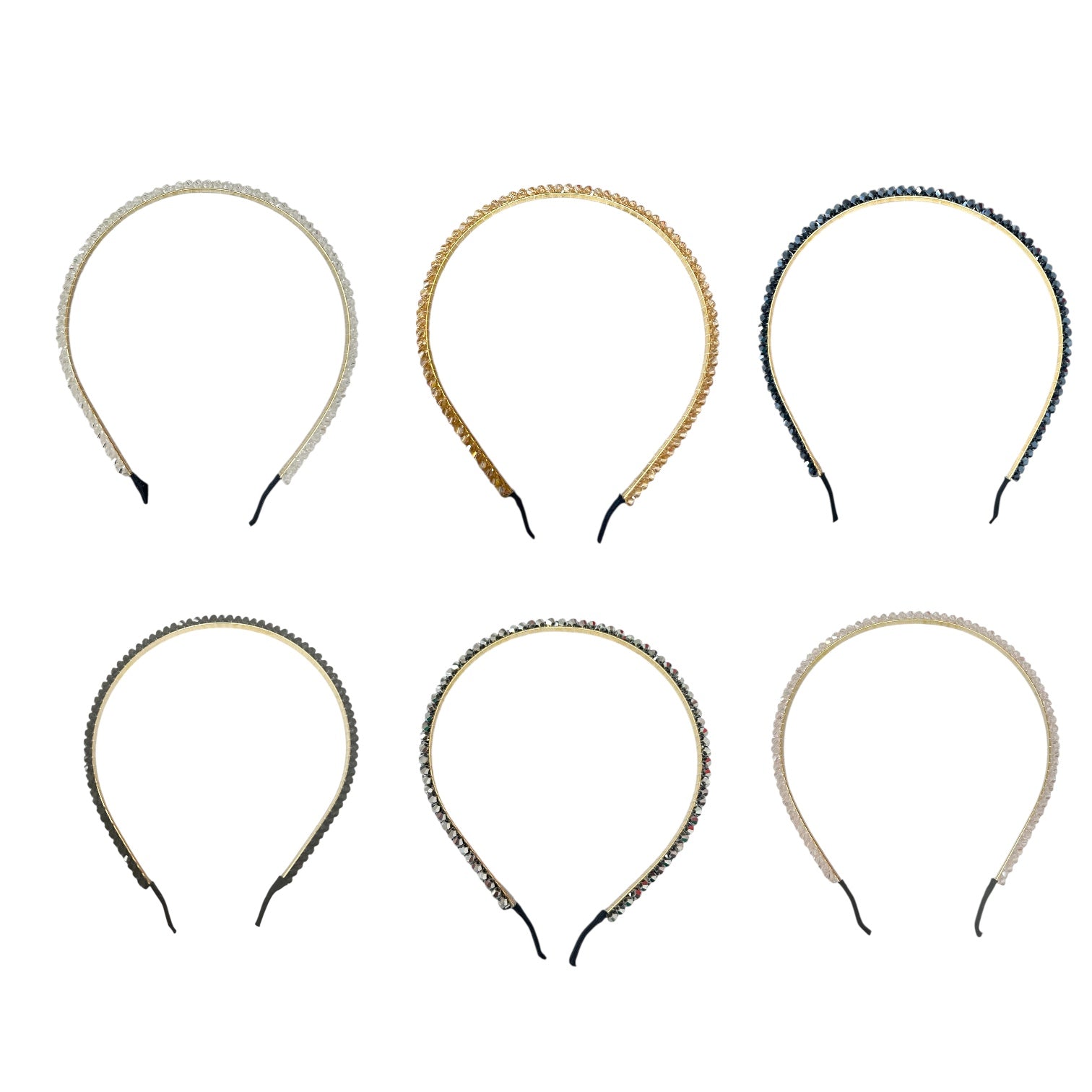 DIADEMA SUPER DELGADA MURANO PERLAS Y GEMAS