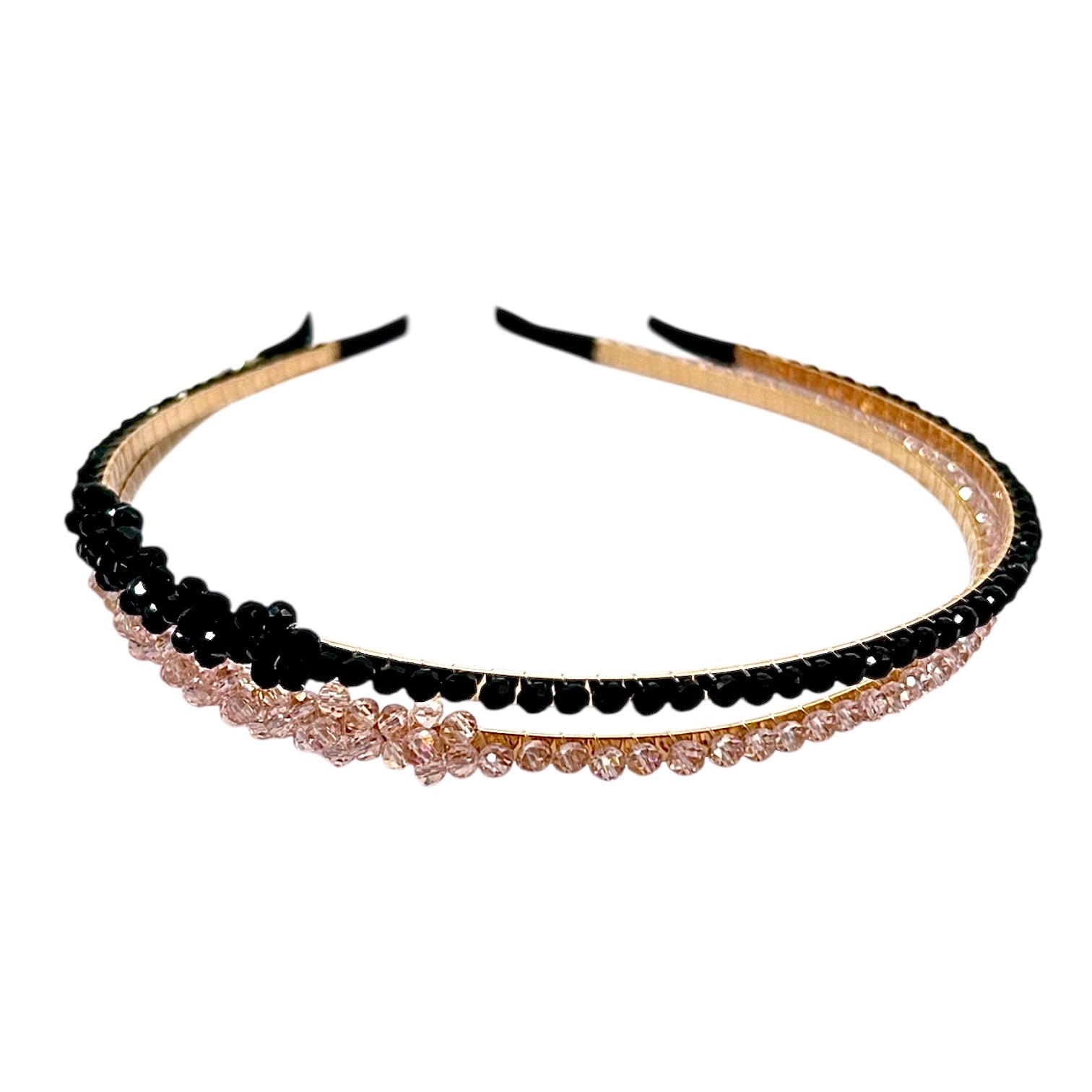 DIADEMA SUPER DELGADA MURANO PERLAS Y GEMAS