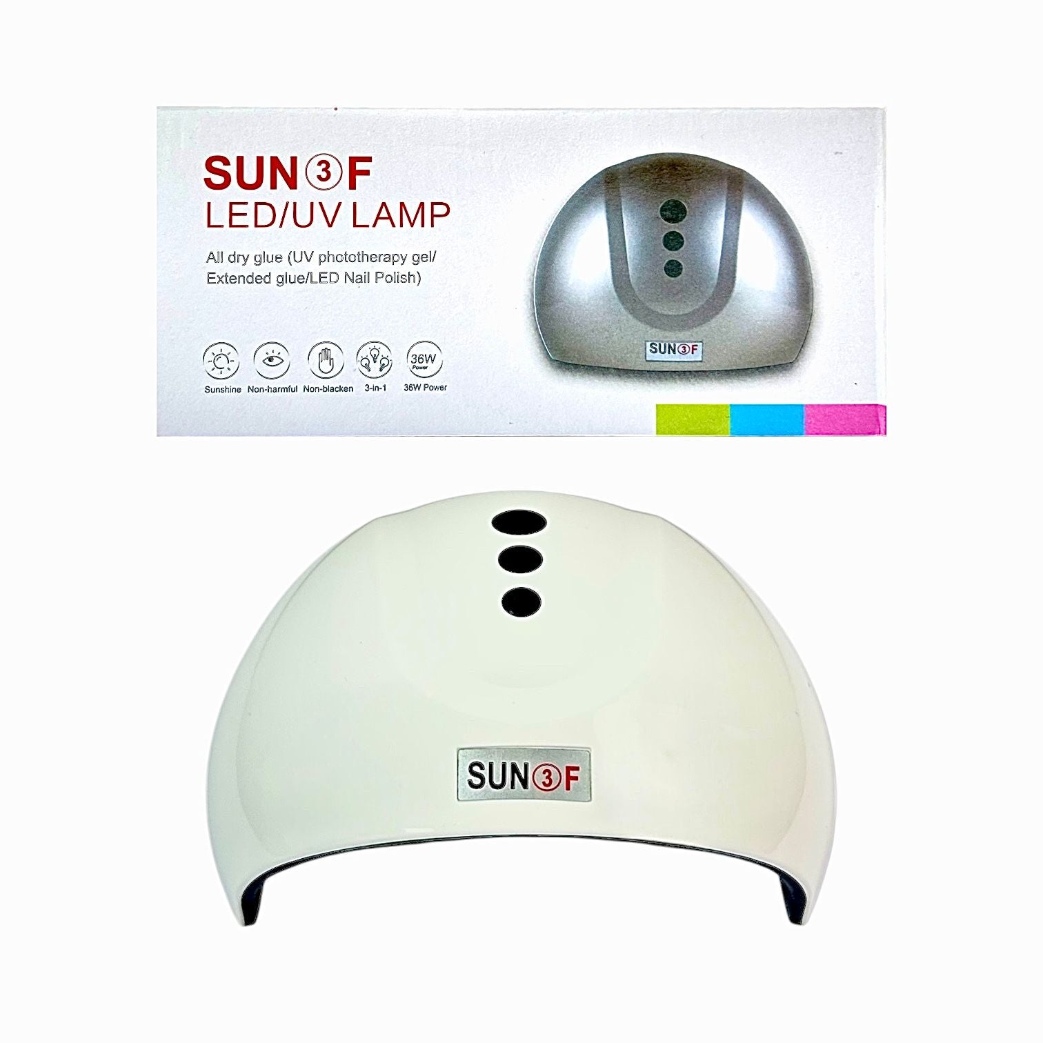 LAMPARA DE UÑAS 36W SUN3F