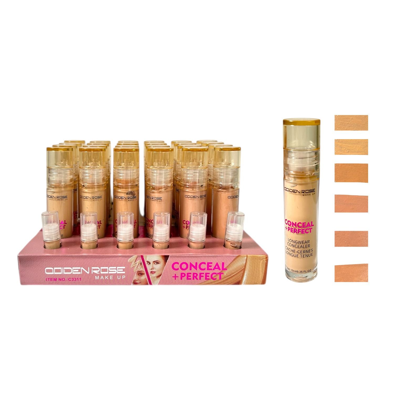 CORRECTOR LIQUIDO PERFECT 10ML QOIDEN ROSE