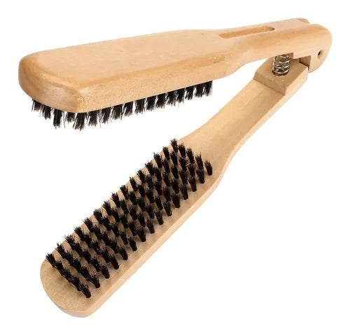 CEPILLO PARA PLANCHAR CABELLO MADERA