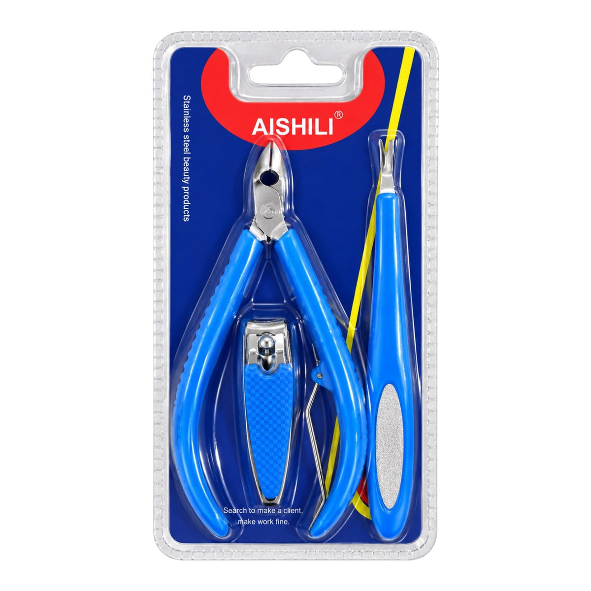 SET X3 CORTACUTICULA CORTAUÑAS Y PATA DE CABRA AISHILI