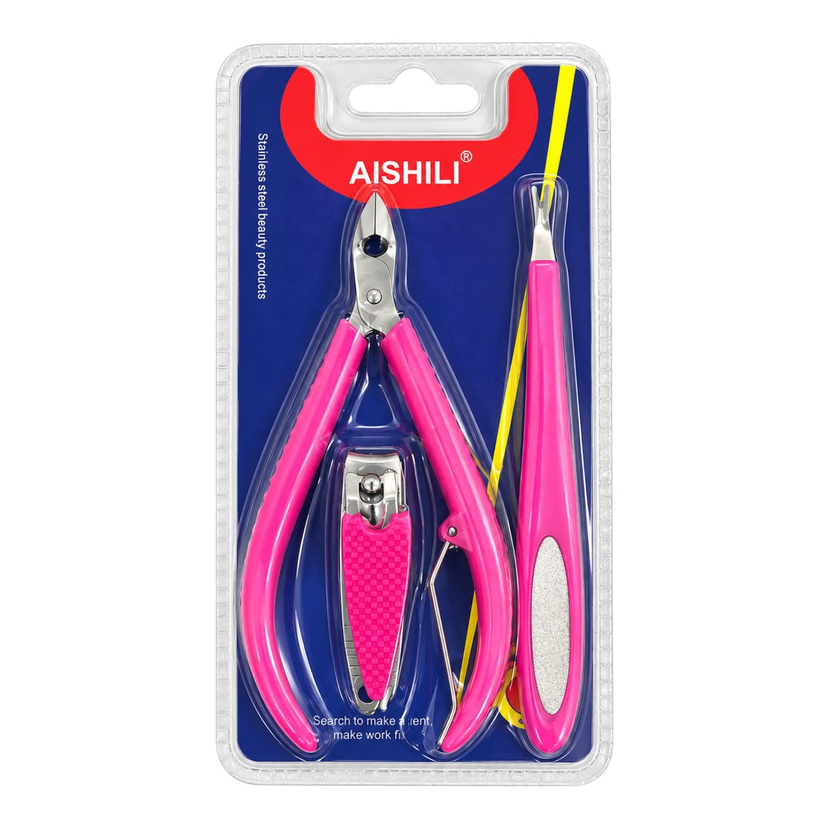 SET X3 CORTACUTICULA CORTAUÑAS Y PATA DE CABRA AISHILI