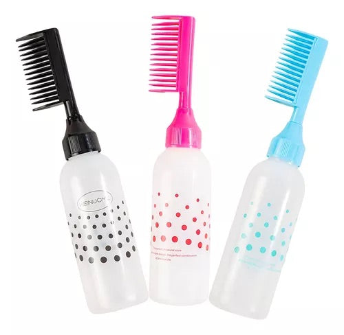 DISPENSADOR DE LIQUIDOS CON CEPILLO PARA CABELLO