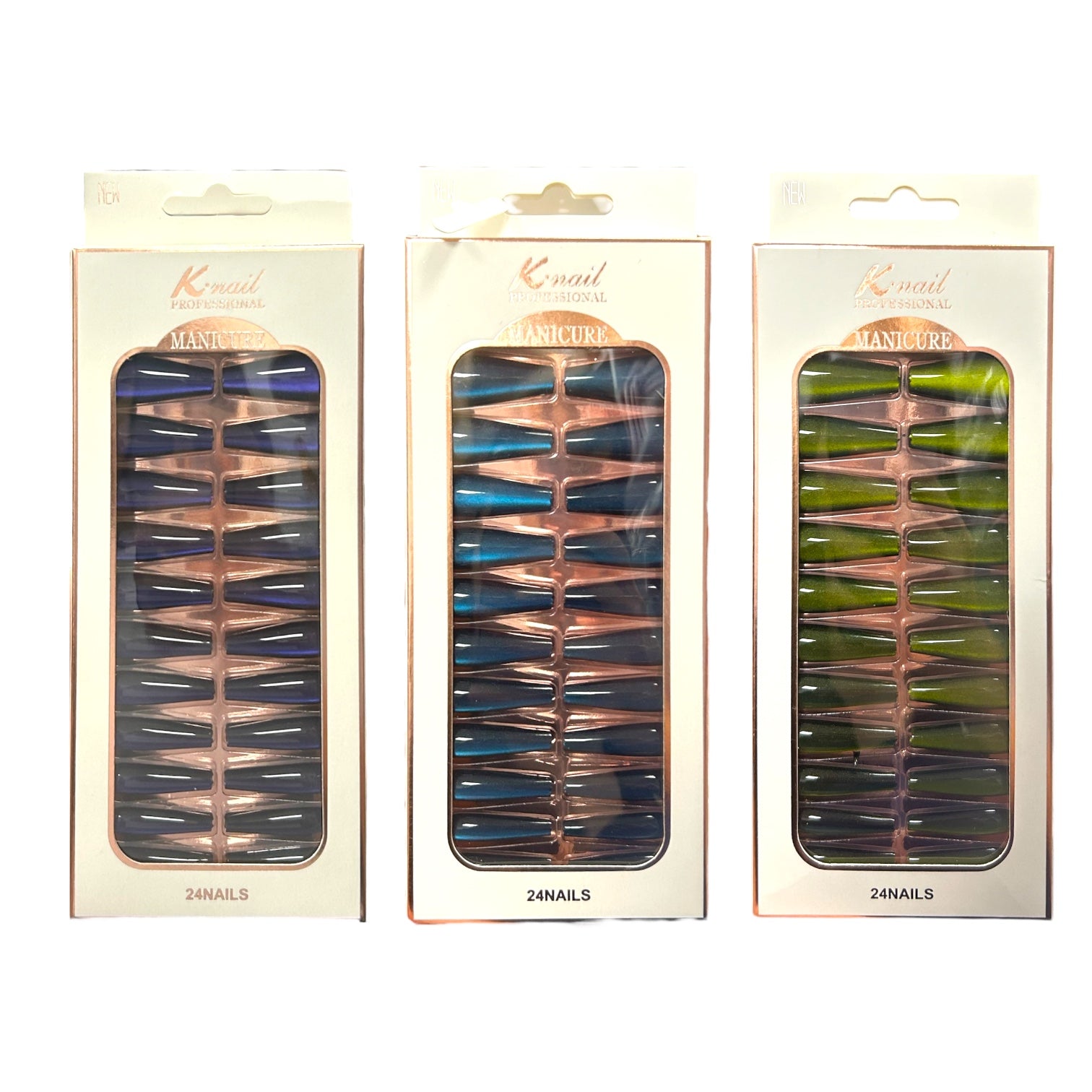 SET X24 UÑAS OJO DE GATO K.NAIL