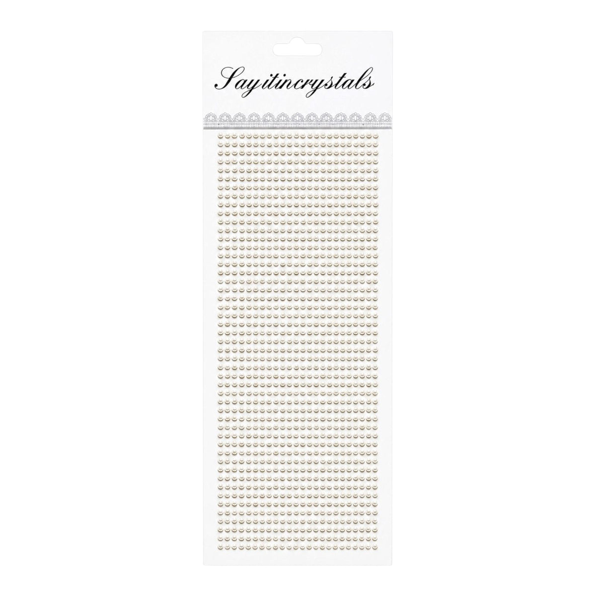 TIRA LARGA PERLAS CABELLO SAY IT IN CRYSTALS