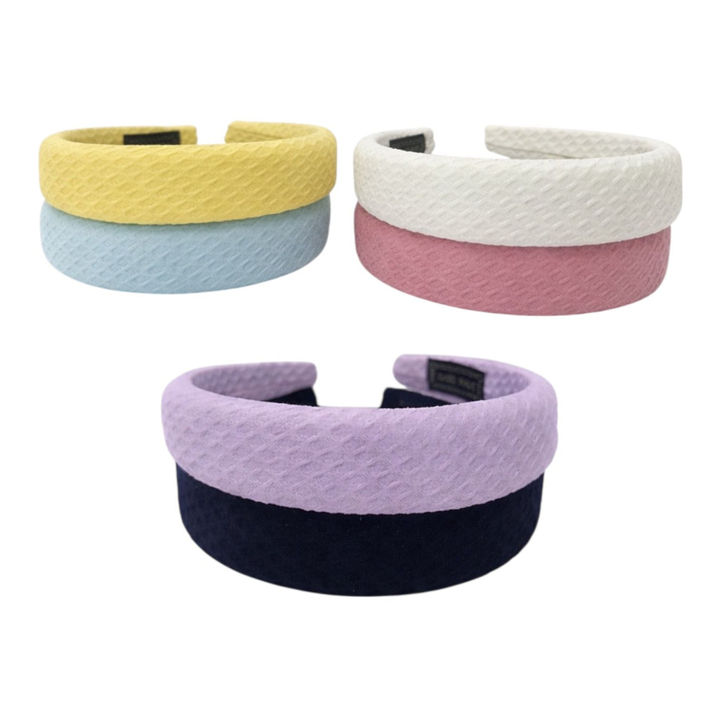 DIADEMA ABOLLONADA LISA Y GRAVADA HAND MADE