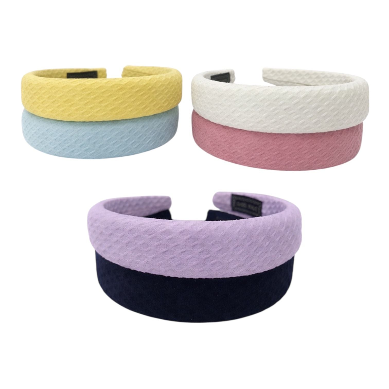 DIADEMA ABOLLONADA LISA Y GRAVADA HAND MADE