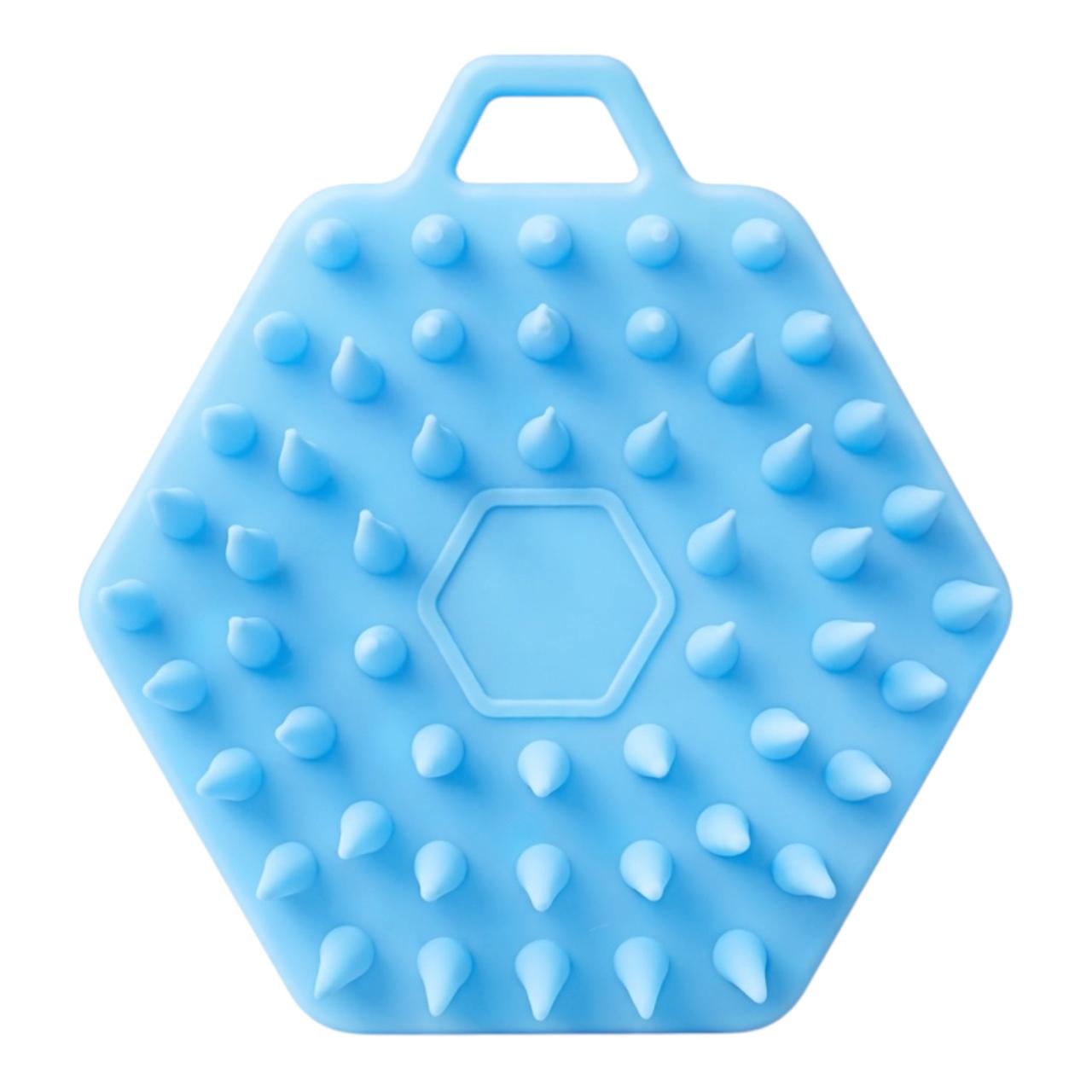 MASAJEADOR SILICONA 2EN1 FORMA HEXAGONO