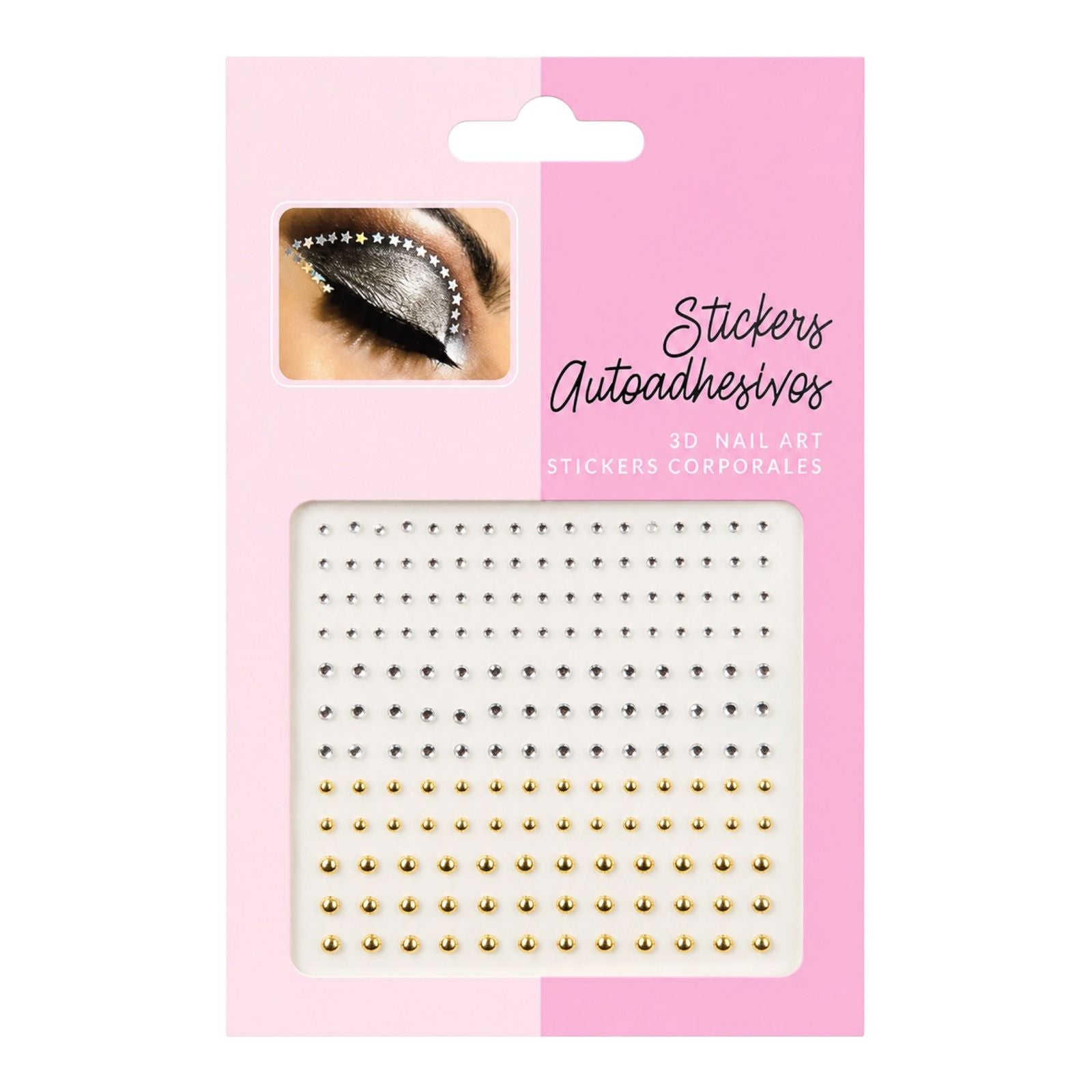 GEMAS PARA ROSTRO PEQUE PLATEADAS DORADAS