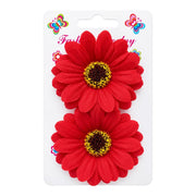 CARTON X2 PINZAS FLOR GERBERA FASHION JEWELRY