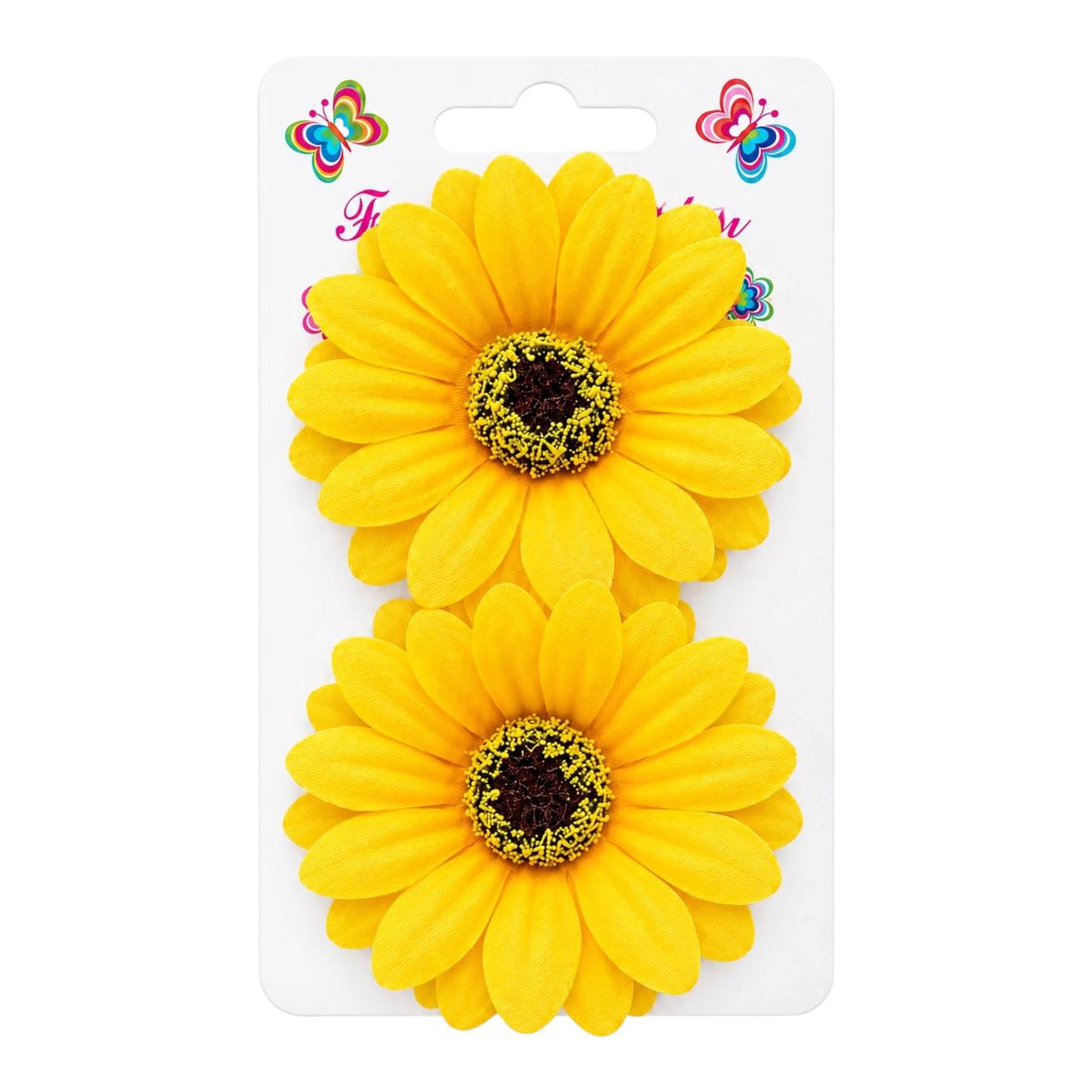 CARTON X2 PINZAS FLOR GERBERA FASHION JEWELRY