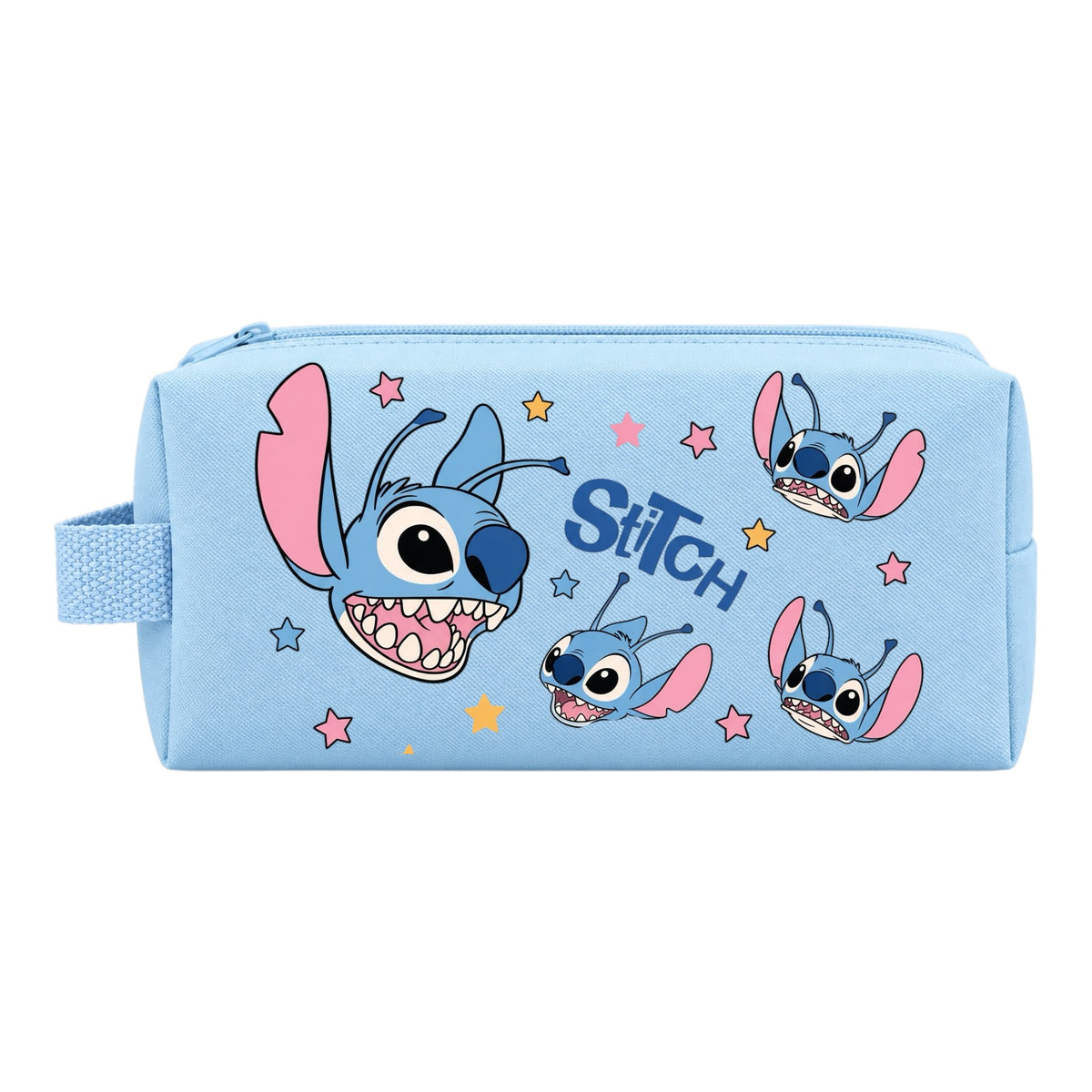 COSMETIQUERA GRANDE CON AGARRADERA STITCH KUROMI MY MELODY HELLO KITTY