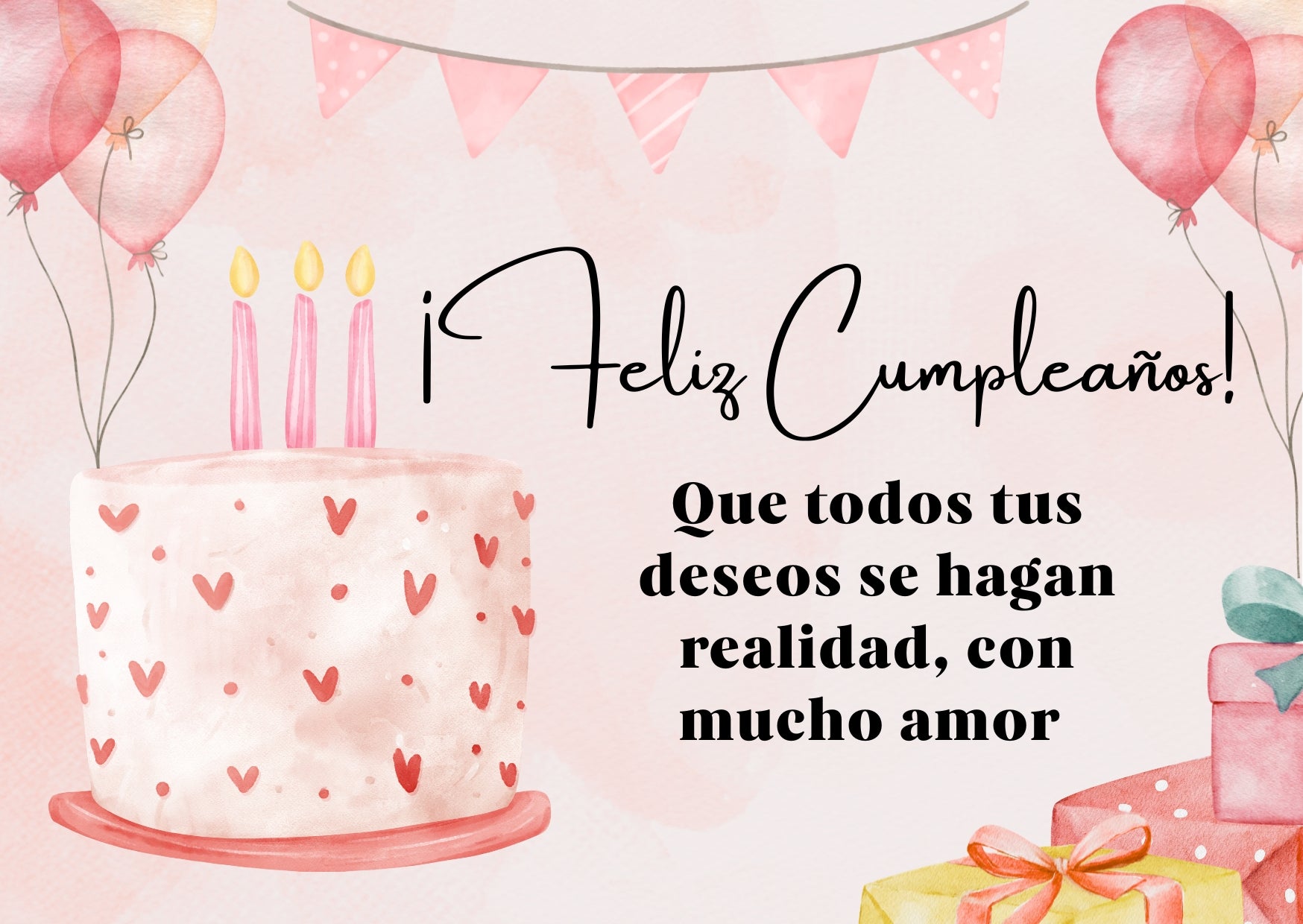 TARJETA DE REGALO CUMPLEAÑOS