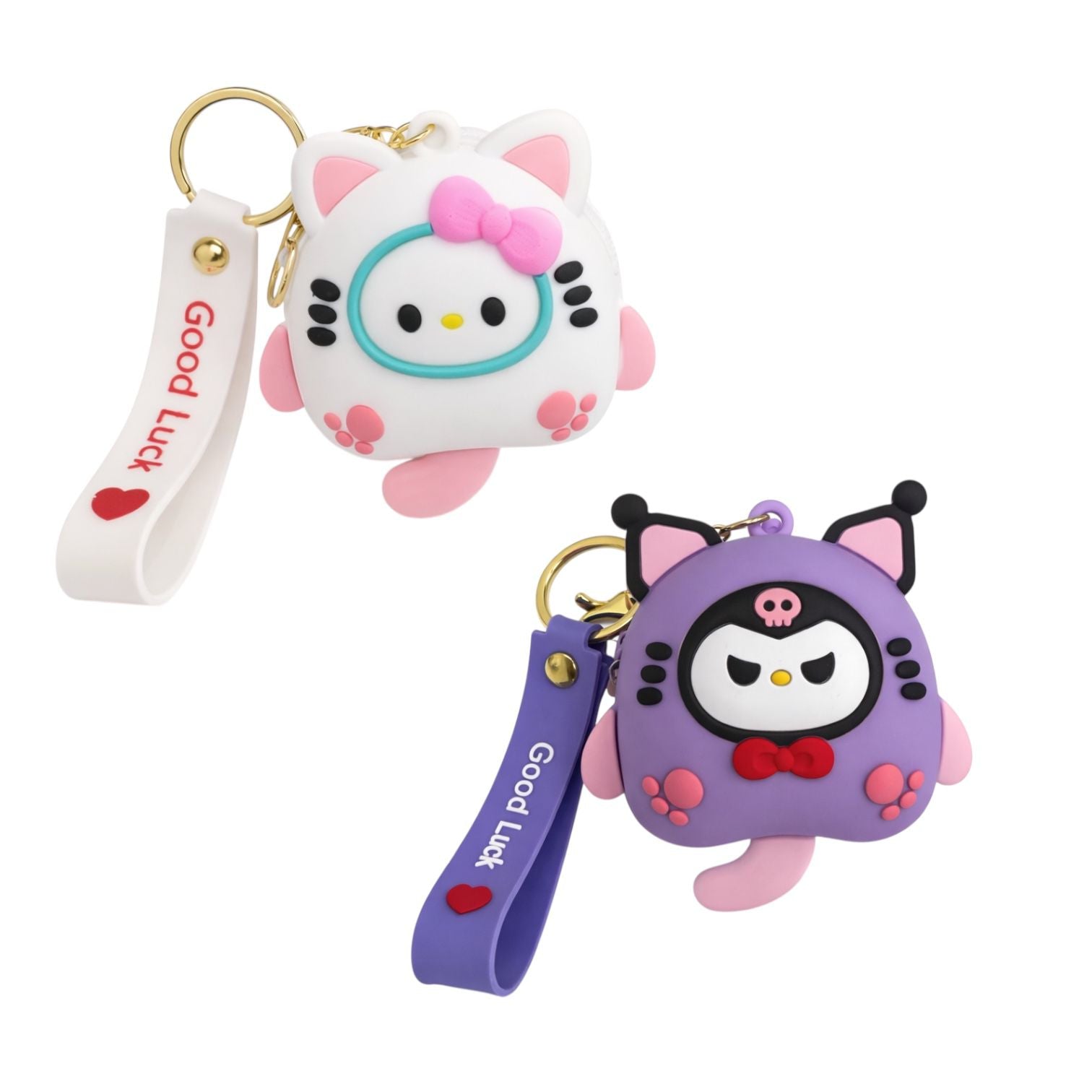 MONEDERO PEQUEÑO HELLO KITTY / KUROMI ASTRONAUTA LLAVERO