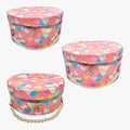 SET X3 NECESER REDONDO CORAZONCITOS AGARRADERA PERLAS