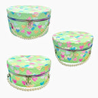 SET X3 NECESER REDONDO CORAZONCITOS AGARRADERA PERLAS