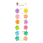 CARTON X12 MINI GANCHITOS FLOR HAWAI MATTE HAND MADE