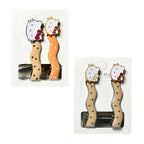 CARTON X2 PINZAS PEQUE HELLO KITTY HAND MADE I LOVE YOU FOREVER