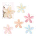 CAIMAN PEQUE FLOR 5 PETALOS TONOS PASTELES