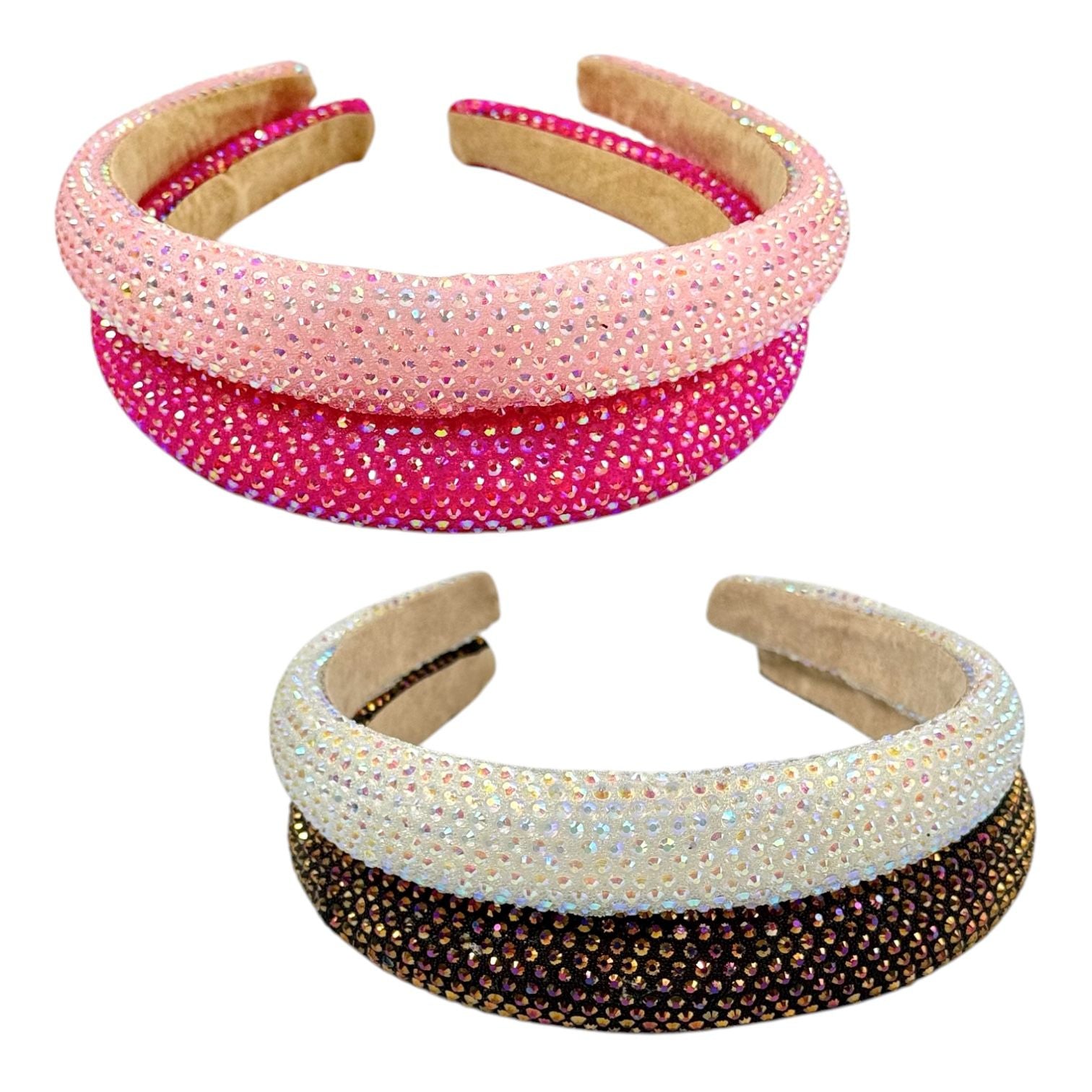 DIADEMA ACOLCHADA MEDIANA CON PEPITAS TORNASOL