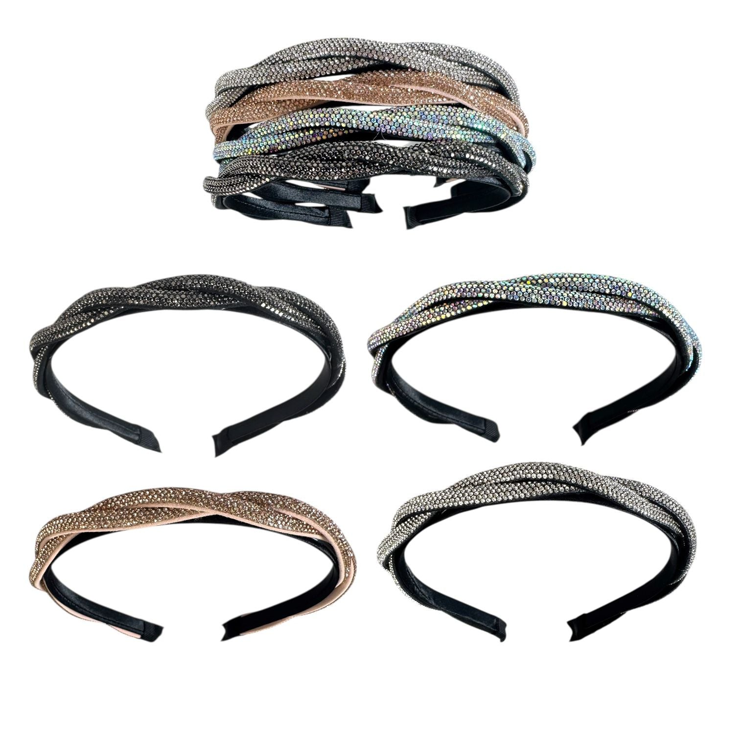 DIADEMA CRUZADA BRILLANTE