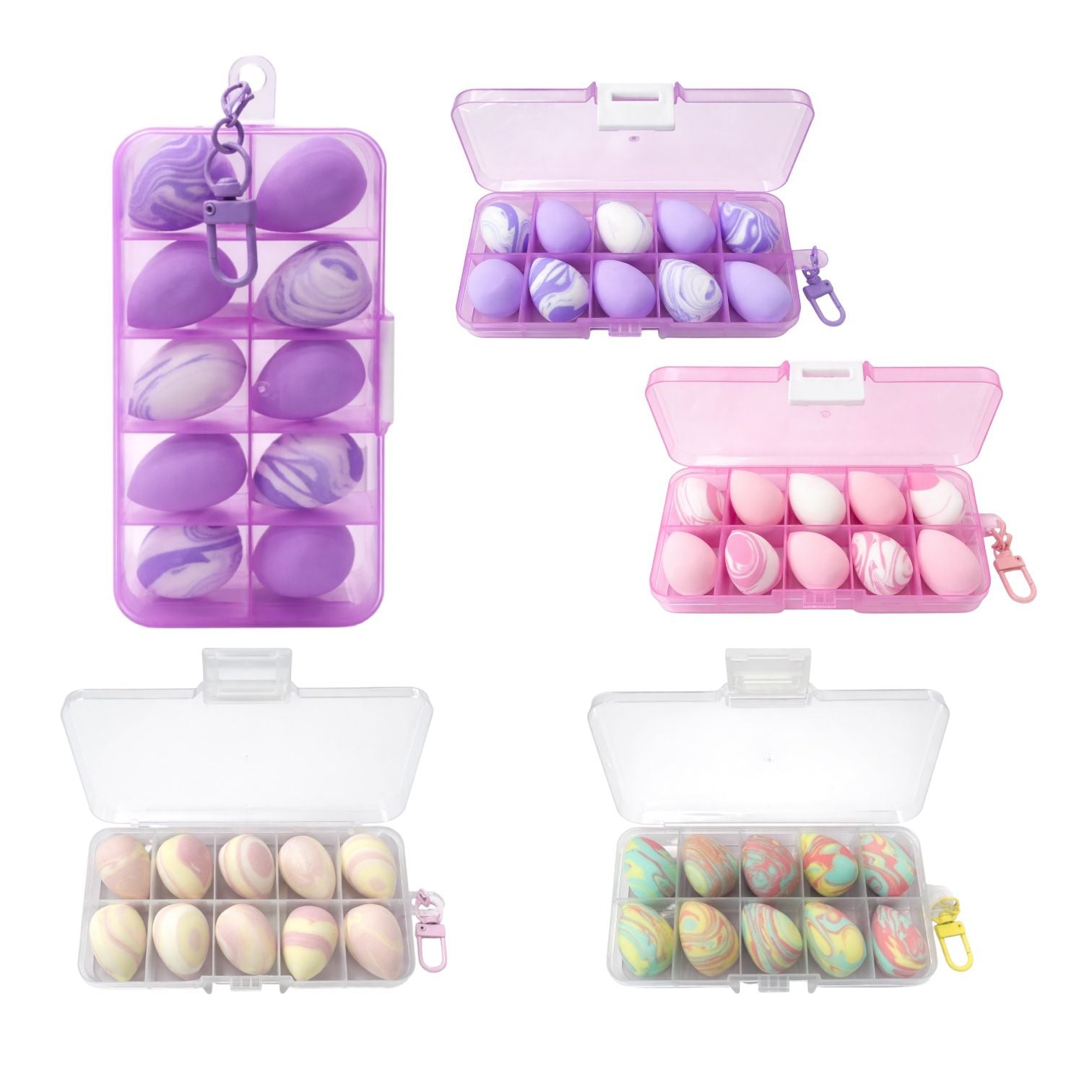 SET X10 MINI BEAUTY BLENDER LLAVERO