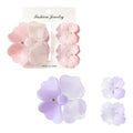 CARTON CAIMAN GRANDE 4 PETALOS Y 2 MINI CAIMAN FLOR TONOS PASTELES