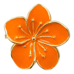 CAIMAN MEDIANO METALICO FLOR BORDE DORADO COLORES