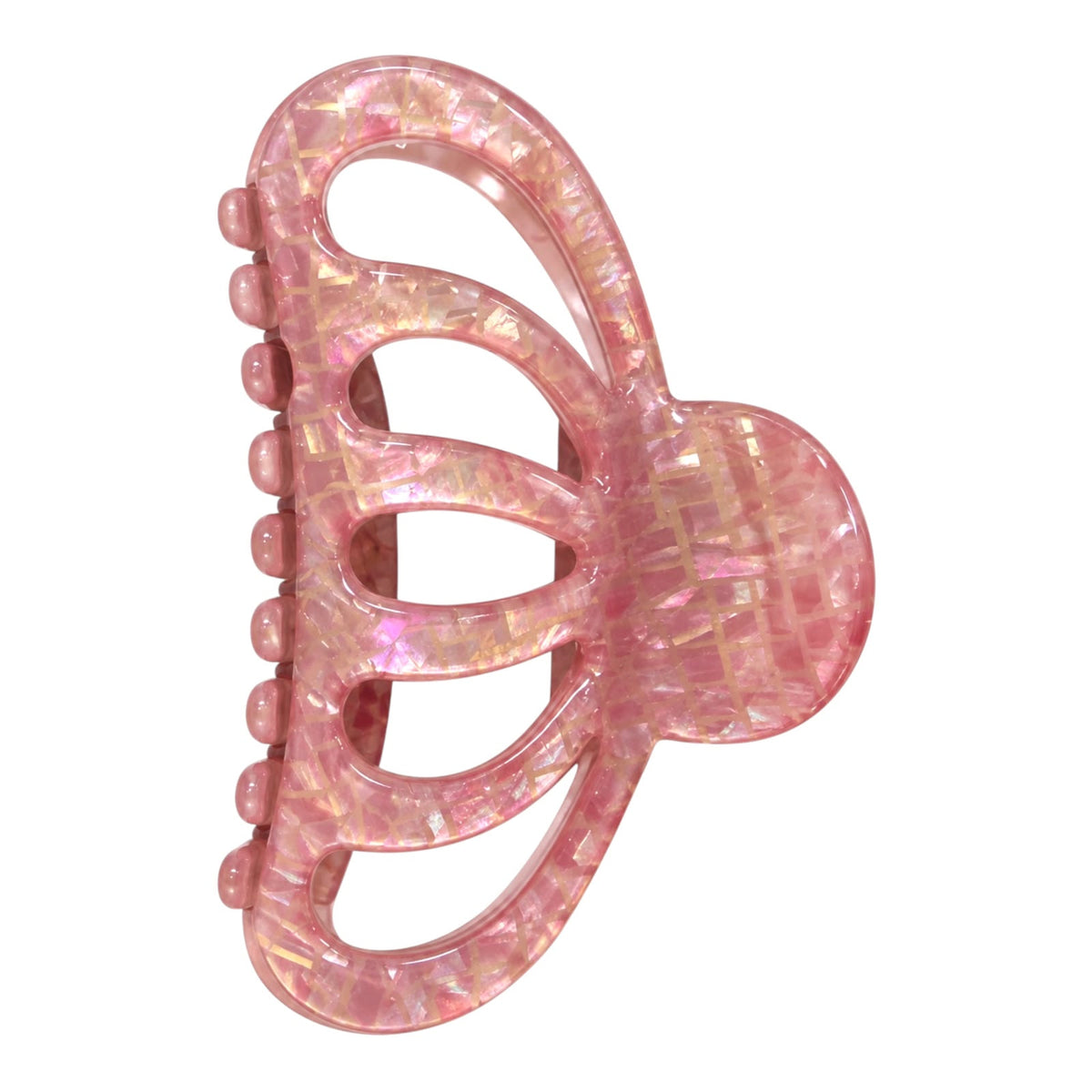 CAIMAN CONCHA ABIERTA DISEÑO DORADO FASHION JEWELRY