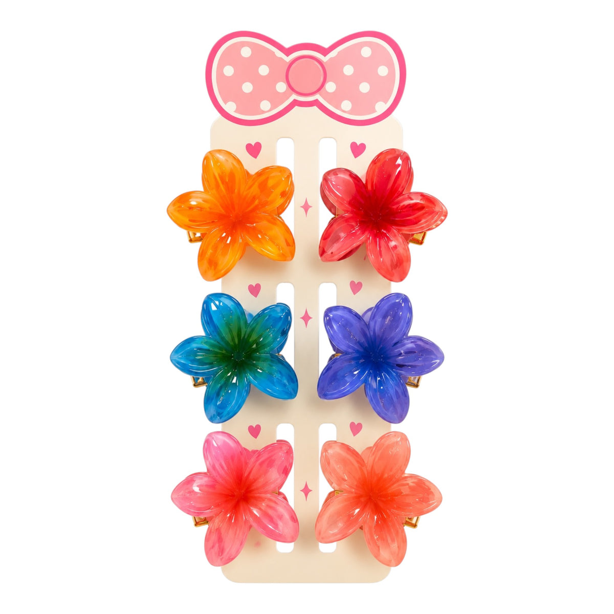 CARTON MOÑO X6 GANCHO PEQUE FLOR HAWAI