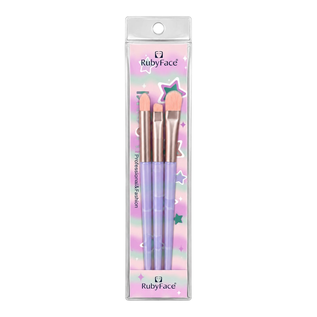 SET X3 BROCHAS DE OJOS RUBY FACE