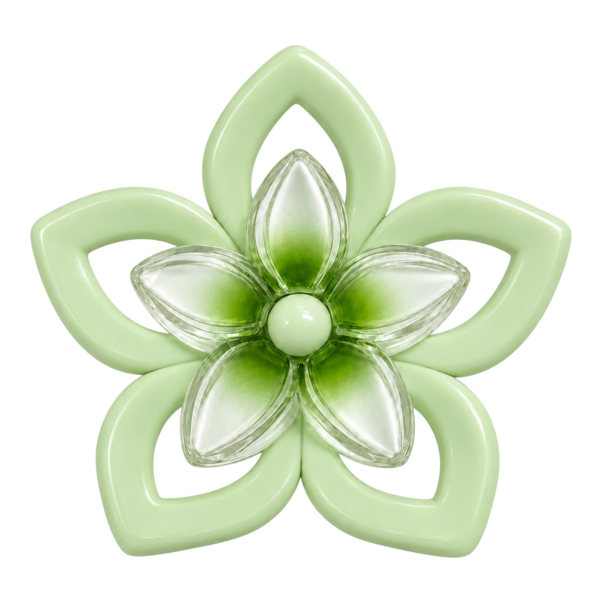 CAIMAN GRANDE FLOR DOBLE COLORES FASHION JEWELRY
