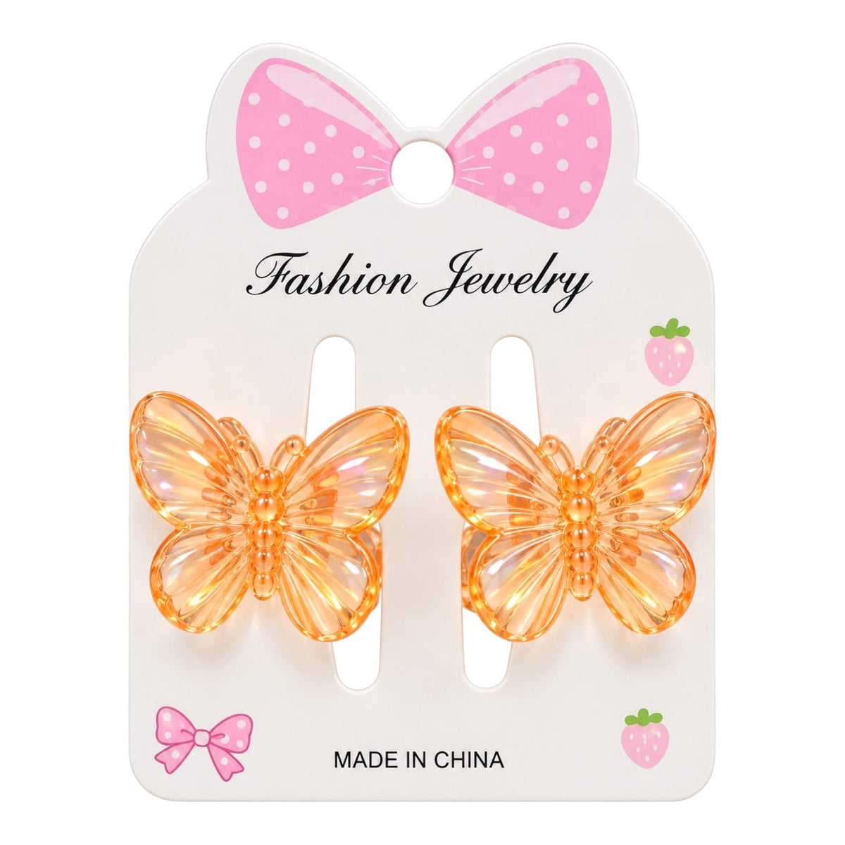 CARTON MOÑO X2 MARIPOSA PEQUE TRANSPARENTE COLORES